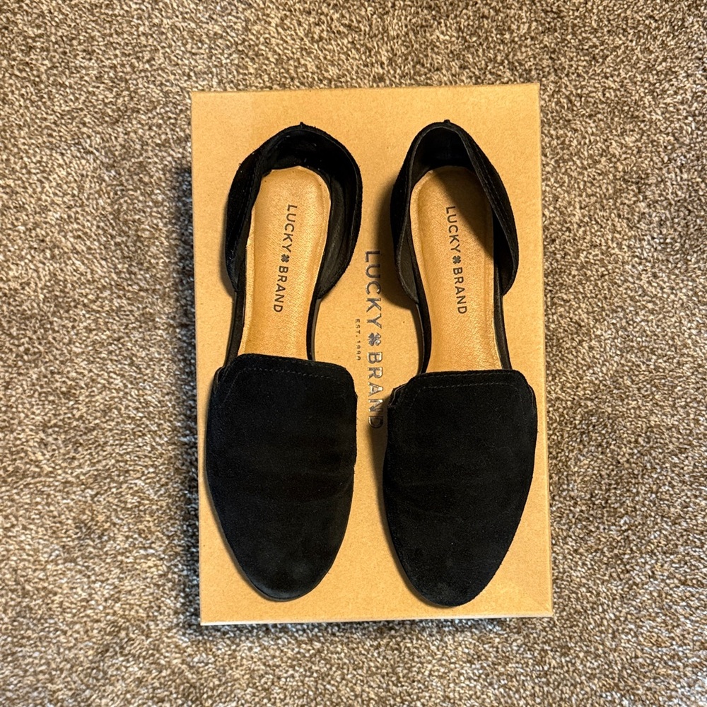 Lucky Brand Women's Black Leather Loafers